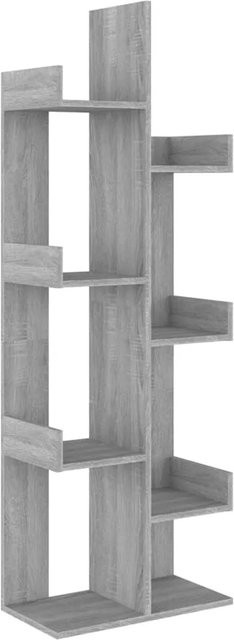 vidaXL Bücherschrank Grau Sonoma, B/T/H: 48 x 25,5 x 140 cm - Bild 1