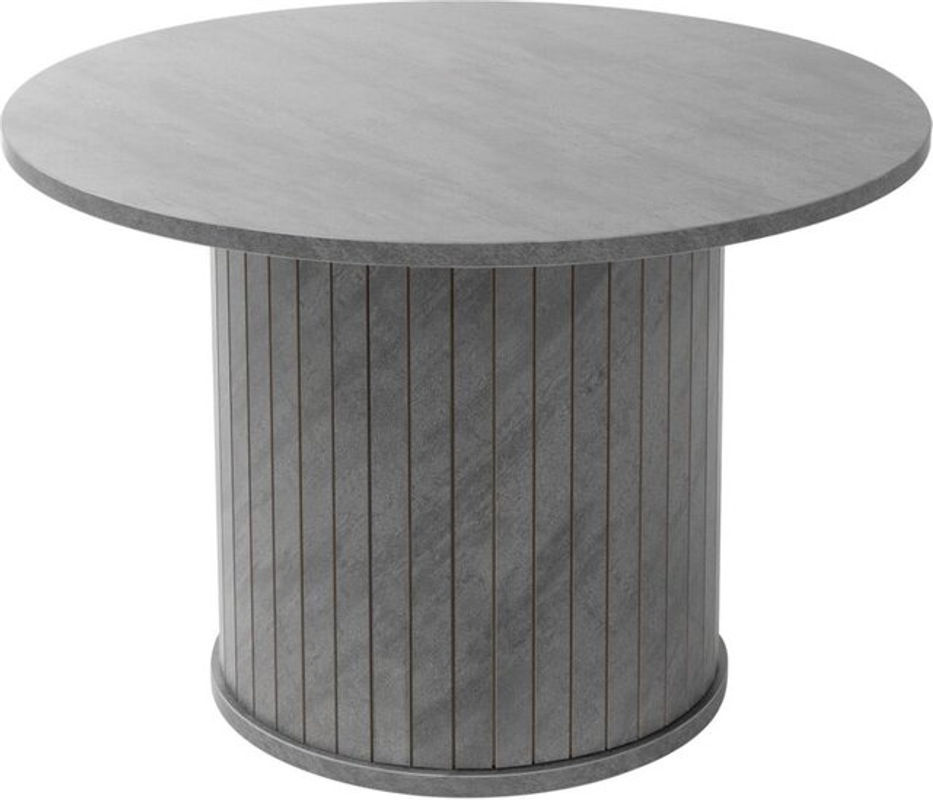 Runder Couchtisch in Beton-Optik von ML-Design, Grau, Durchmesser: 60 cm, Höhe: 40 cm - Bild 2