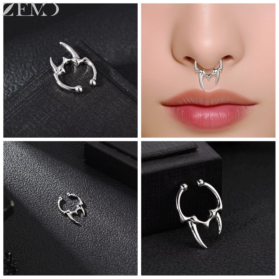 ZEMO Nasenring Edelstahl, Silber, Unisex - Bild 2