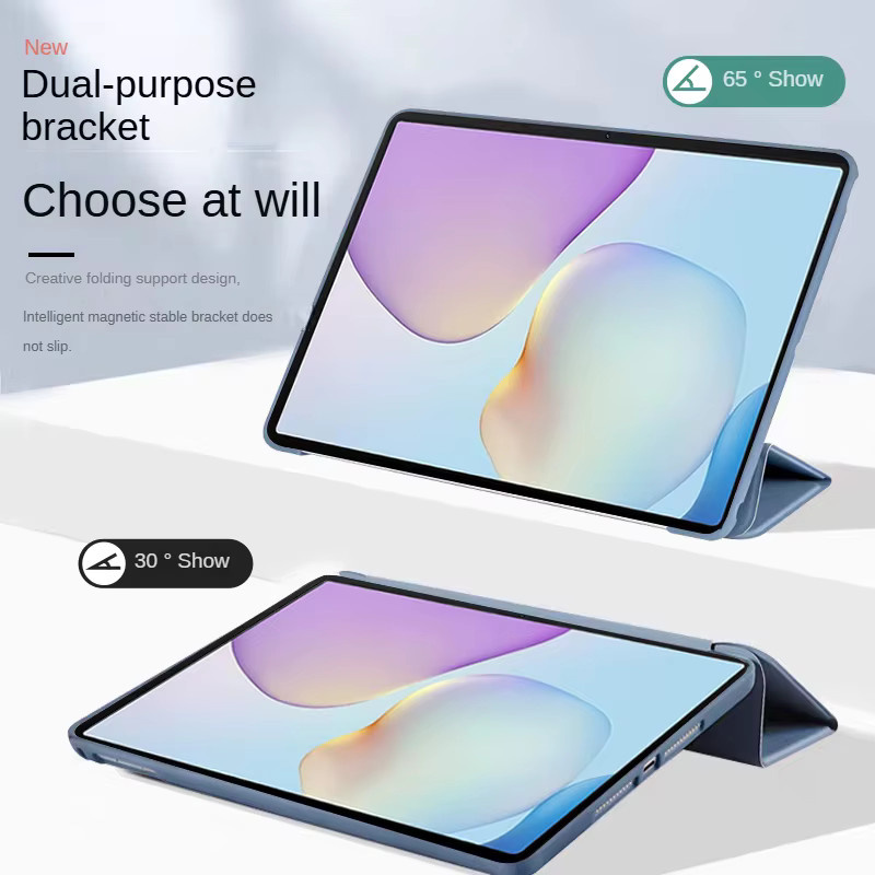 Magnetische Schutzhülle für Huawei MatePad 11,5 2025 in Grün mit Klappfunktion und Ständer aus Leder und TPU - Bild 2