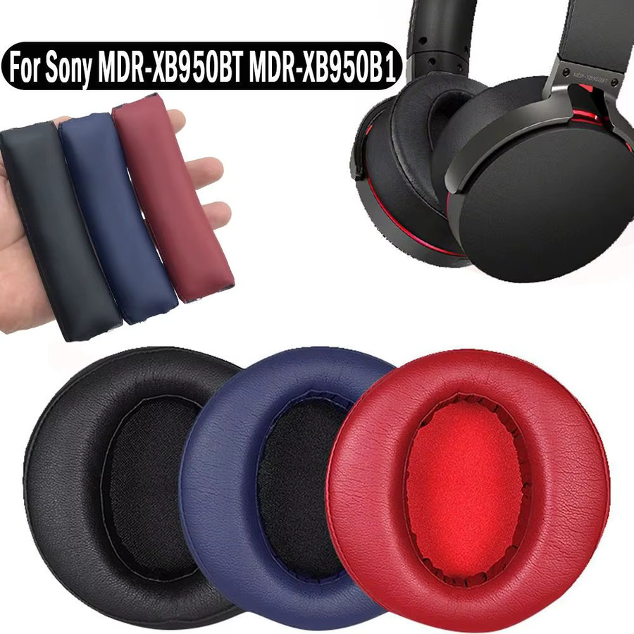 Sony Ersatz Ohrpolster und Stirnband Set aus Schaumstoff für MDR-XB950BT XB950B1 XB950N1 Headset - Bild 4