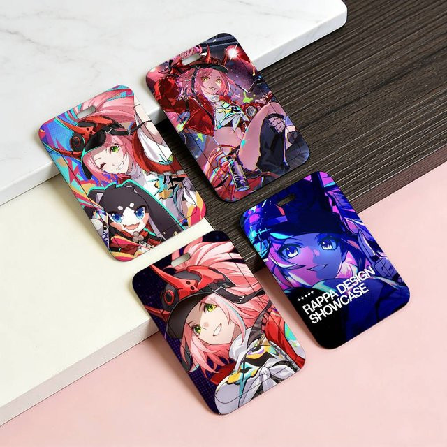 Honkai Star Rail Rappa Transparenter Kartenhalter aus Kunststoff mit Schiebeabdeckung und Schlüsselband in Multicolour - Bild 1