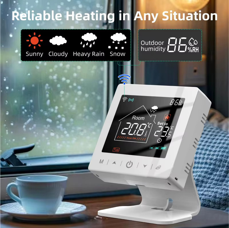 EZAIOT Tuya RF Wireless Smart Home WiFi Kessel Thermostat Empfänger in Weiß - Bild 3