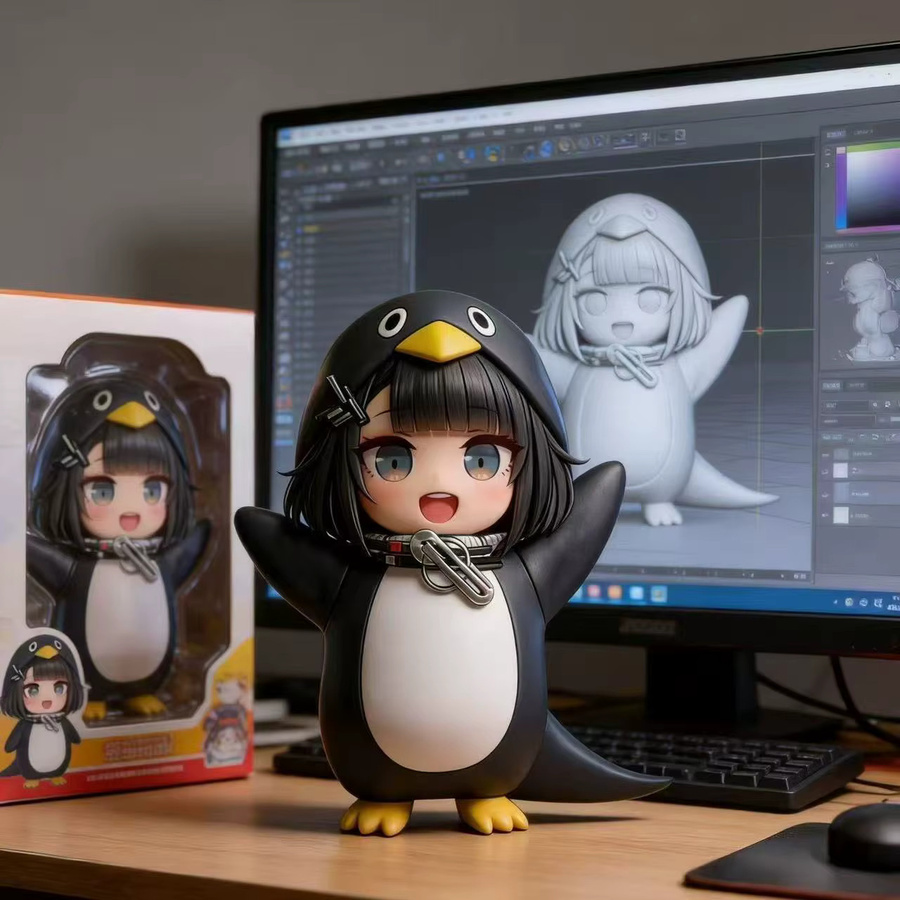 Bandai Arknights Pengmin Figur, Einzelfigur, Kunststoff - Bild 4