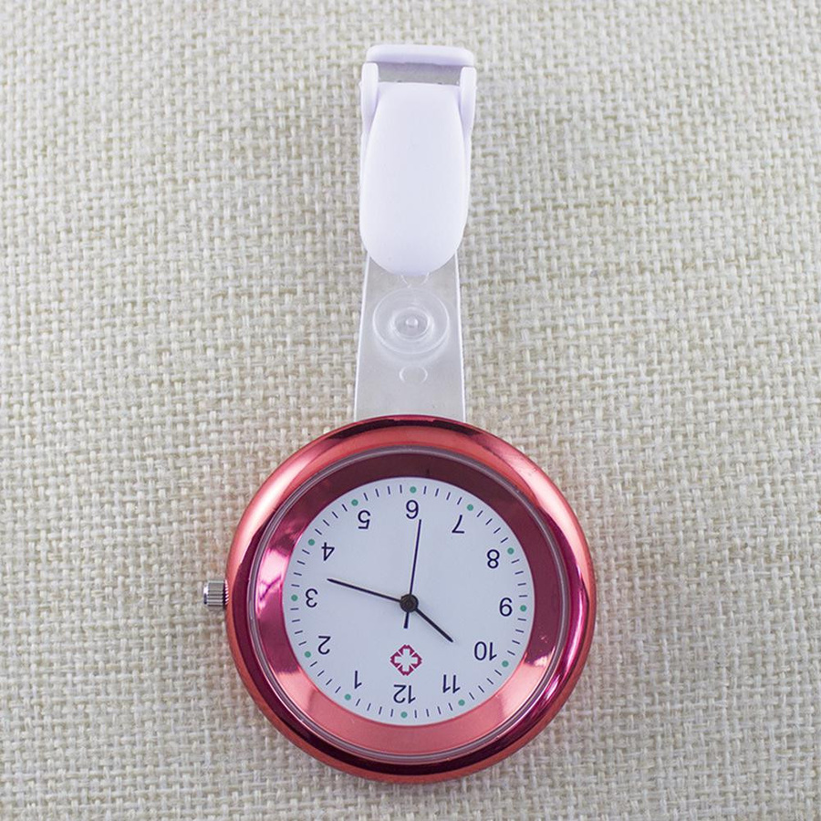 Taschenuhr Quarz, Aluminium, Rund, Weiß, Bunt, Damen - Bild 2
