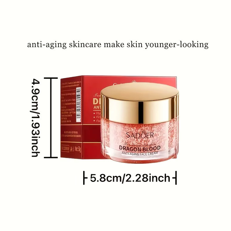 SADOER Drachenblutcreme, Gel-Gesichtscreme für trockene Haut, Unisex - Bild 4