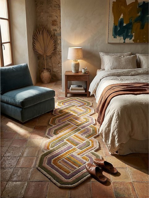 Geometrischer Läufer Kadima Design modern in Flieder B: 80 cm, L: 300 cm - Bild 1