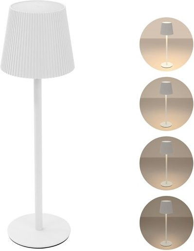 ML-Design LED Tischlampe kabellos mit Touch-Funktion, Weiß, Dimmbar, Ø10 x 36 cm - Bild 1