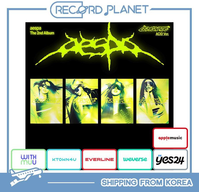 aespa Das 2. Album LEMONADE ACID Ver. mit POB Set in Schwarz - Bild 1