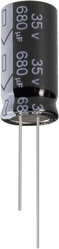 Jianghai Elektrolyt-Kondensator ECR2AGC221MFF751625 radial bedrahtet, 220 µF, 100V, 20%, Farbe: Schwarz, Durchmesser: 16 mm, Höhe: 25 mm - Bild 1