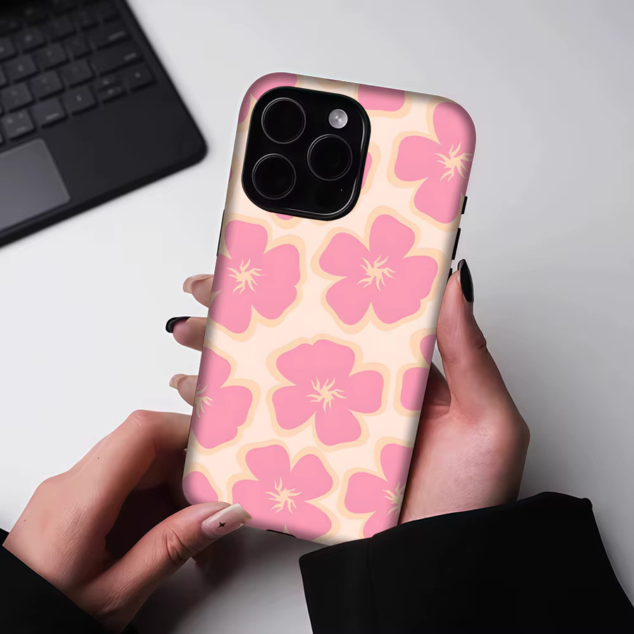 Blush Blooms Robuste Handyhülle für iPhone 17 16 15 14 13 Pro Max Plus mit Magnetfunktion in Pink - Bild 5