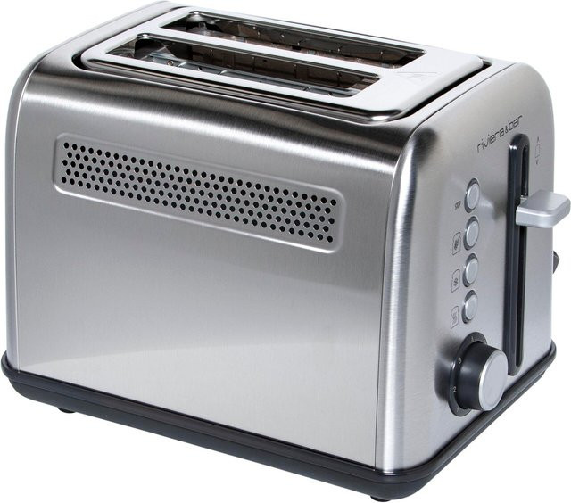 Riviera & Bar Edelstahl Toaster mit 2 Parallelschlitzen, 900 W, 7 Bräunungsstufen, Silber - Bild 1