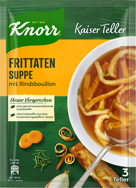 Knorr Kaiser Teller Frittaten-Suppe mit Rindsbouillon 3 x 17 g - Bild 1