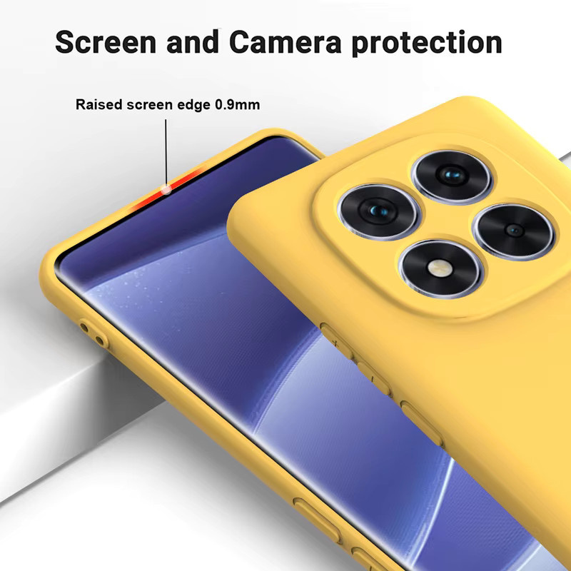 ELVEV Flüssigsilikon-Handyhülle für Xiaomi Redmi Note 15 Pro Plus und Redmi Note 15 Pro 5G mit Beflockung - Bild 2