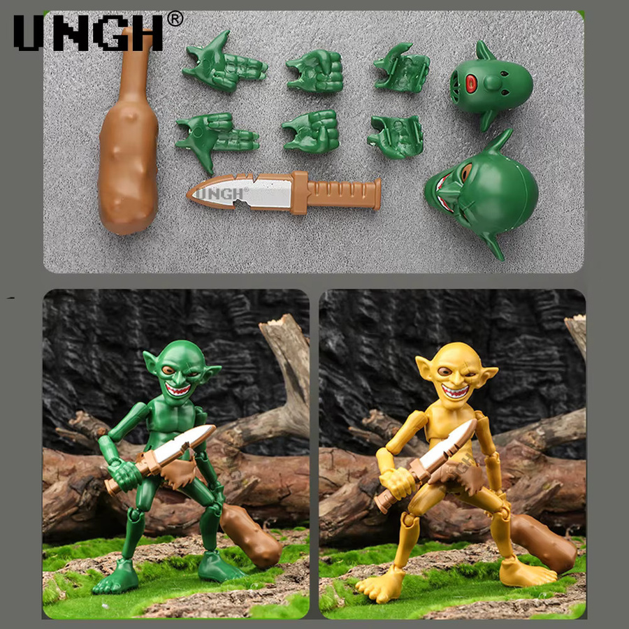 UNGH Fantasy Goblin Multi-Gelenk-Roboter-Elfen-Bausatz, Actionfigur - Bild 3