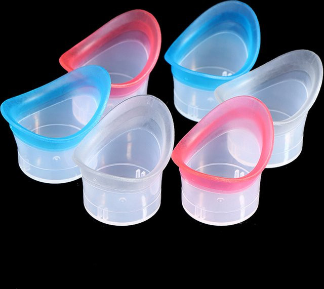 Augenspülbecher aus Silikon, 2 Stück, Unisex - Bild 1