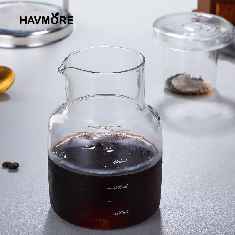 HAVMORE Cold Brew Kaffee Maker aus Glas, 600 ml, transparent - Bild 4