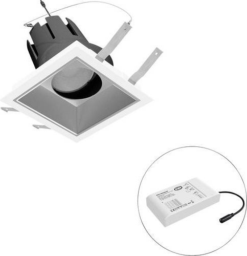 EVN LED-Deckenstrahler F03R14SM3830L38D in Weiß, quadratisch und verstellbar - Bild 1