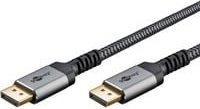 Goobay DisplayPort 1.4 Kabel in Schwarz und Grau für 8K @ 60Hz - Bild 1
