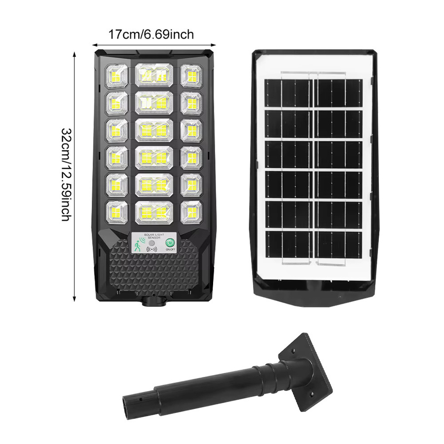 2er-Set solarbetriebene Außenleuchten in Schwarz, IP65 wasserdichte Solar-Wandleuchten für Garten und Garage mit Dämmerungssensor, rechteckiges Design - Bild 4