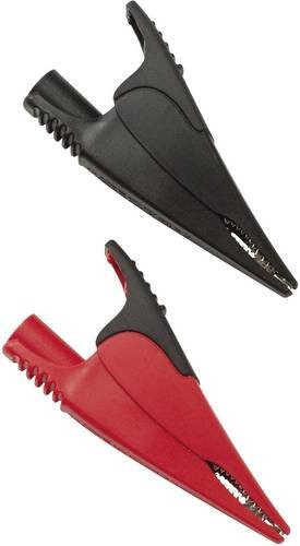 Fluke AC285 SureGrip Sicherheits-Abgreifklemmen-Set in Rot und Schwarz mit 4mm Buchse, CAT IV 600 V und CAT III 1000V - Bild 1