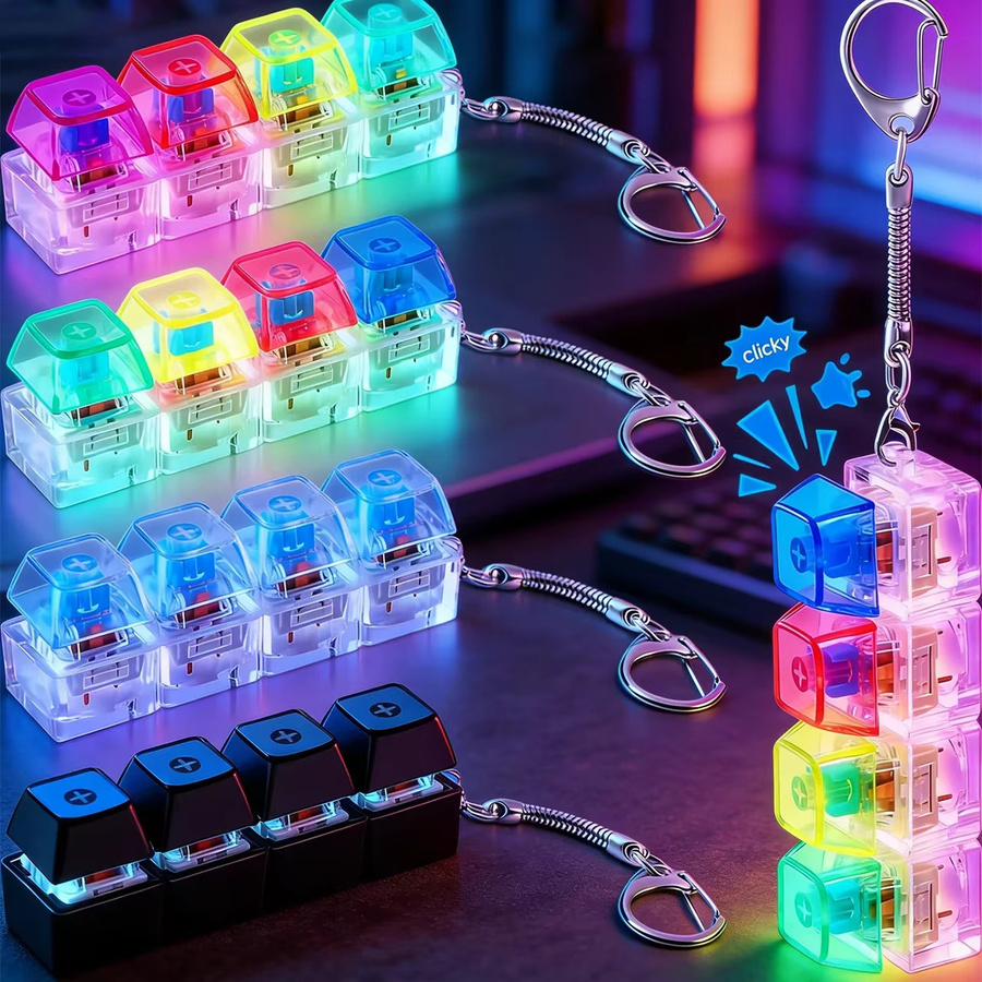 Amagi Tastatur-Schlüsselanhänger, Kristall, Bunt, Unisex - Bild 2