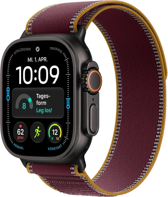 Apple Smartwatch Ultra, Titan, Cellular, 49 mm, Schwarz, Unisex - Bild 1