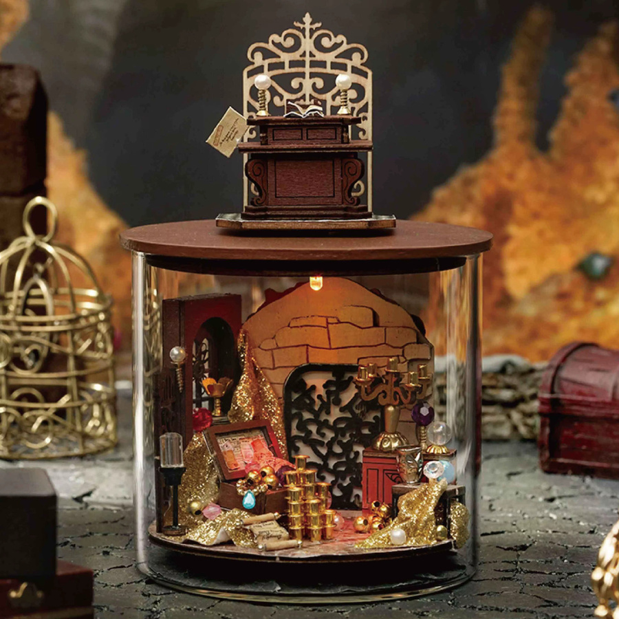 StartCabin Diy Ball Puppenhaus Miniatur Fall Traum Flasche, 3D Montage Modell, Fantasy, Mehrfarbig - Bild 2