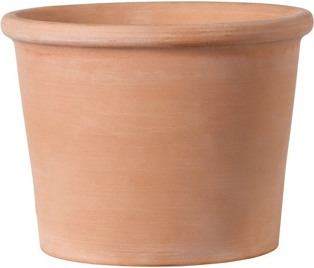 Deroma Pflanztopf Zylinder Bordato Weiß Durchmesser: 28 cm - Bild 1