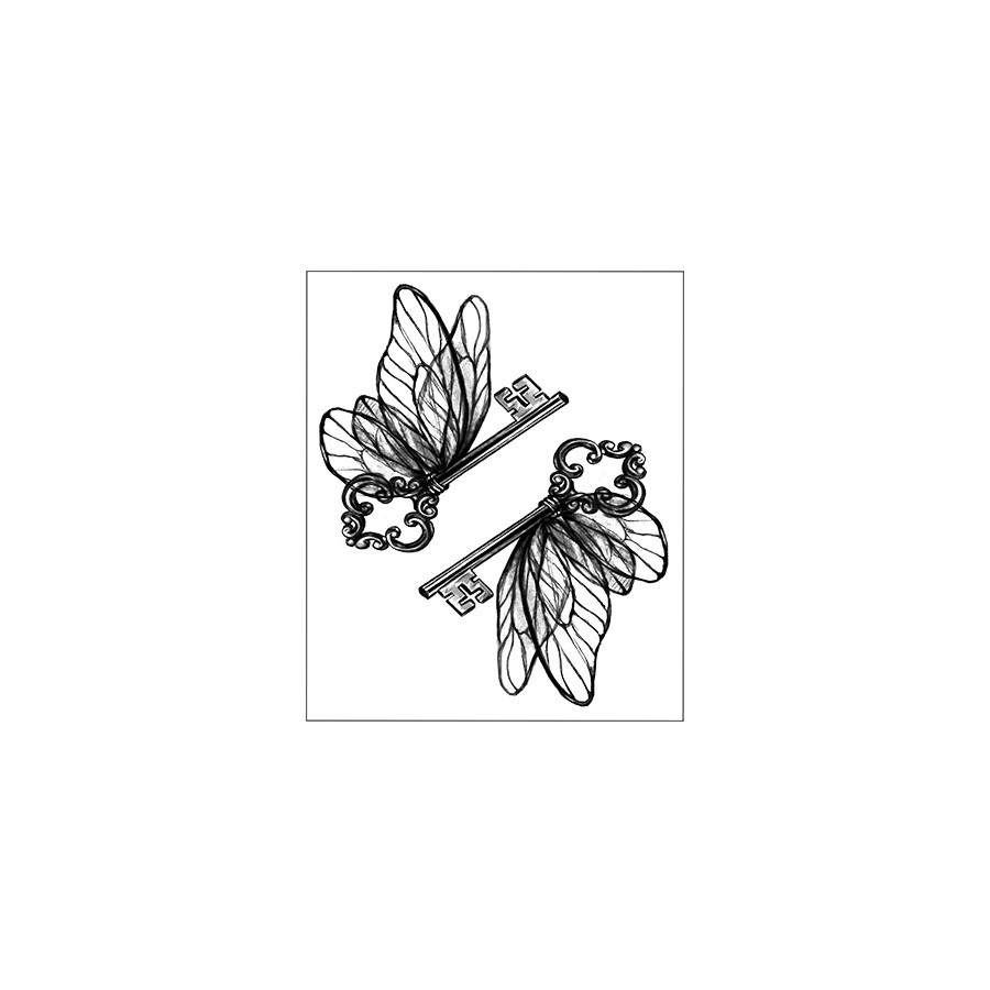 JKCODE TATTOO Kräutertattoo für Damen, wasserfest - Bild 4
