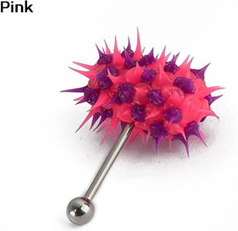 HaoYunLai Ohrstecker Edelstahl, Hammerform, rosa, Unisex - Bild 1