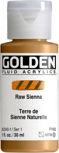 Golden Fluid Acrylfarbe Golden Siena Natur Braun - Bild 1