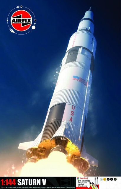 Airfix Saturn V Gift Set, Weltraum, 1:144, Kunststoff, Weiß - Bild 1