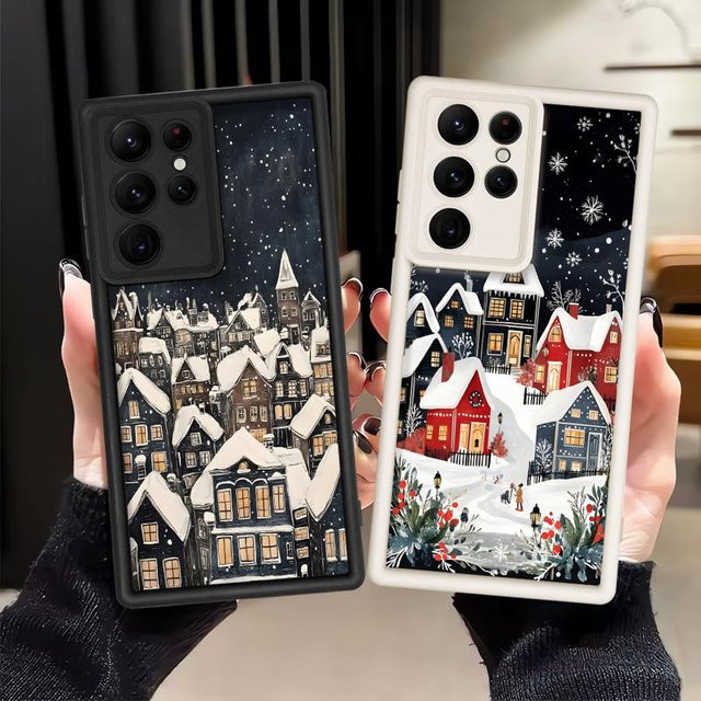 Samsung Galaxy TPU Soft Case Snowy Days Design Multicolor - Bild 1