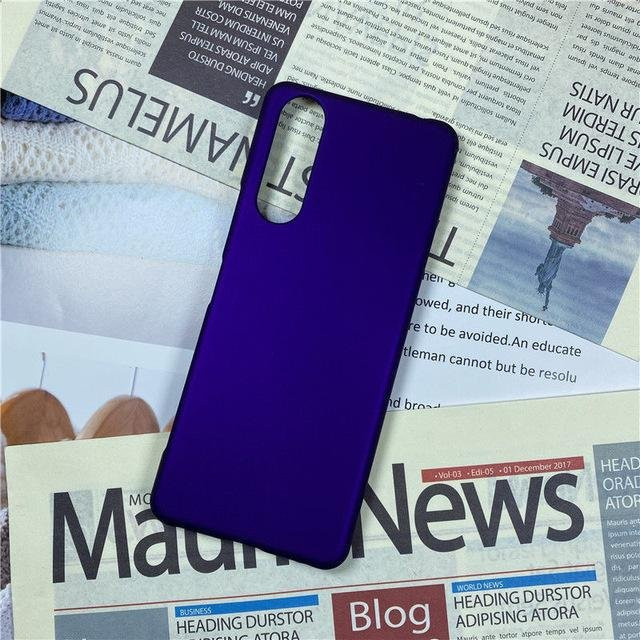 Sony Xperia Schutzhülle aus mattiertem Kunststoff in Violett für Xperia 10 VI, 10 V, 10 IV und weitere Modelle - Bild 1