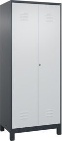 C+P Wäsche- und Kombispinde Classic PLUS mit 2 Abteilen, Lichtgrau, H x B x T: 195 x 80 x 50 cm - Bild 1