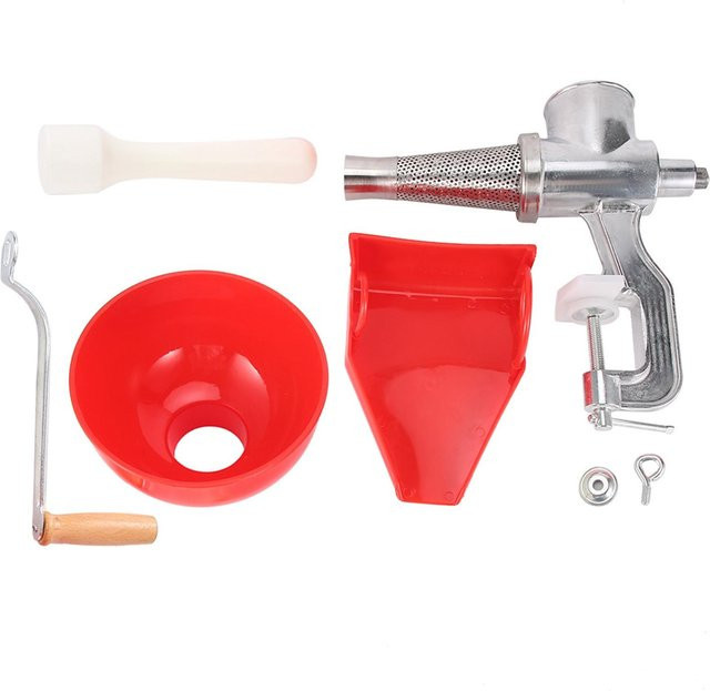 TOMTOP JMS Manueller Zitruspresser aus Aluminiumlegierung für Obst und Gemüse, Rot - Bild 1