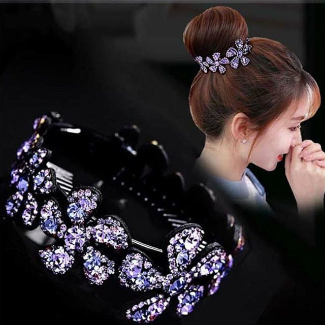 Haarnadel Blume, Strass, Damen - Bild 1