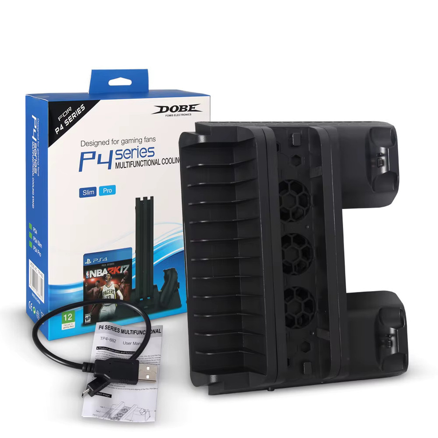 Sony Standventilator zur Kühlung für PlayStation PS4 Pro Slim und PS4 Controller in Schwarz - Bild 6