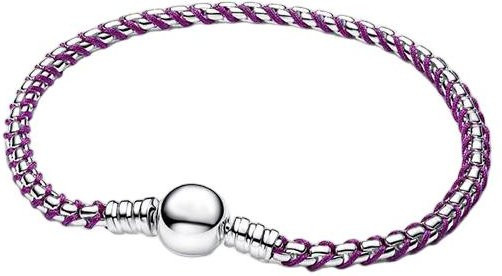 Armband S925 Sterlingsilber, Lila, Blau, Schwarz, Damen, 20cm - Bild 1