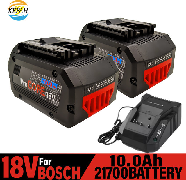 Bosch Professional System ProCORE Ersatzakku BAT609 BAT618 GBA18V8 mit 10,0 Ah und 21700 Zellen in Schwarz - Bild 1