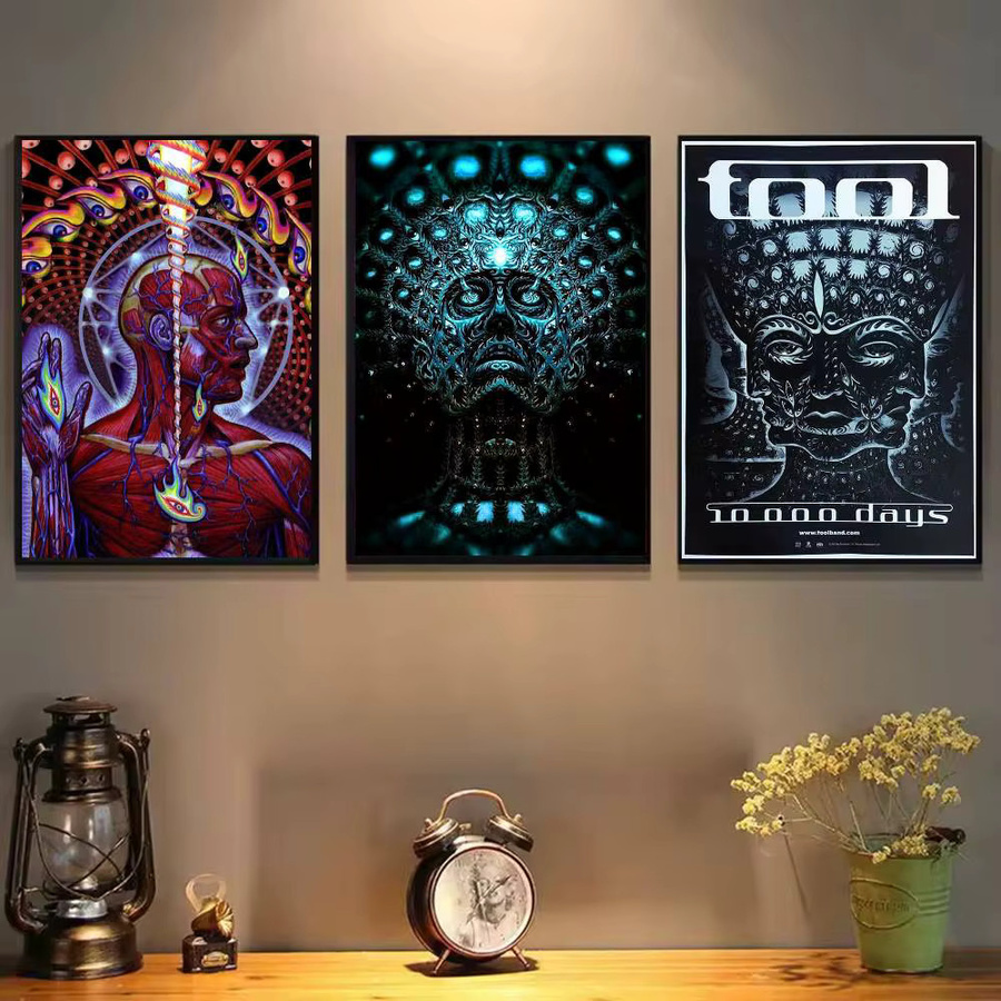Singer Tool Poster zum Musikalbum 10.000 Tage von Tool als wasserdichte Wanddekoration für Wohnzimmer und Schlafzimmer B/H: 20,0 x 15,0 cm - Bild 2