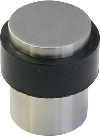 ALPERTEC Türstopper aus Edelstahl in Silber Matt, Durchmesser: 30 mm, Höhe: 39 mm - Bild 1