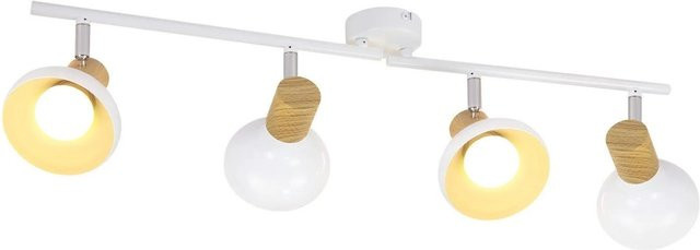 NETTLIFE Deckenstrahler aus Metall in Weiß, verstellbar im Industrial-Design mit E14 Fassung - Bild 1