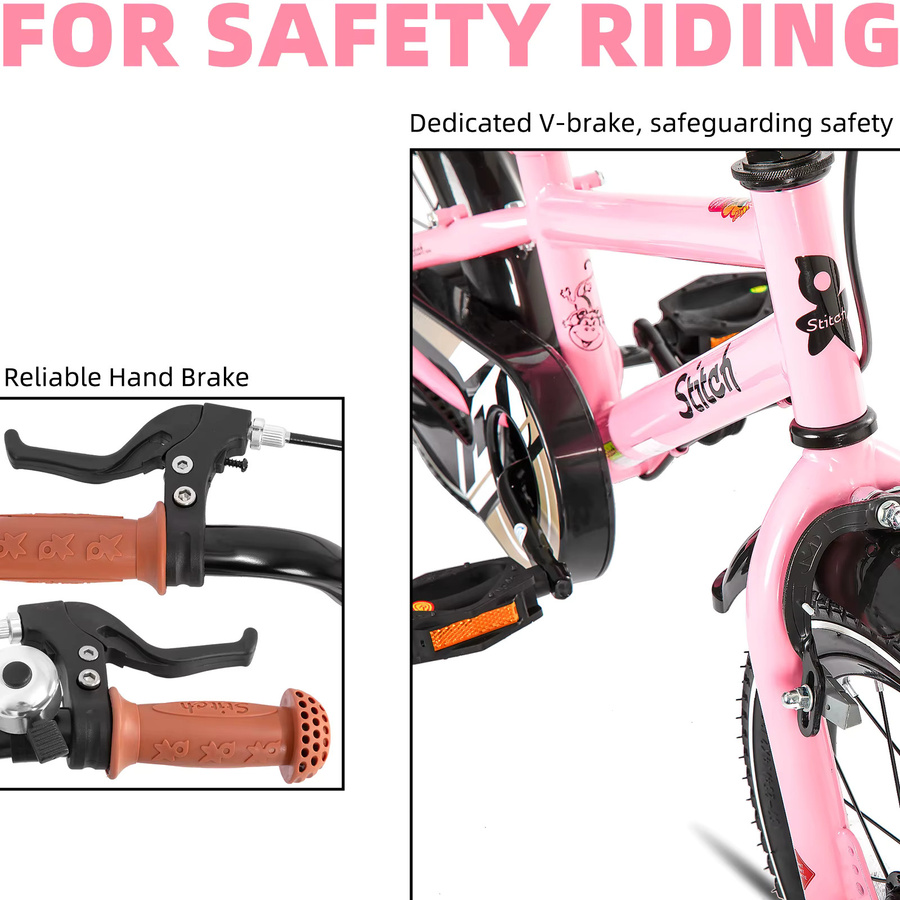 STITCH Kinderfahrrad, mit Stützrädern & Handbremsen - Bild 2