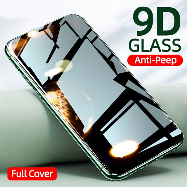 2er-Set Privatsphäre-Displayschutz aus gehärtetem Glas für Apple iPhone 15 14 13 12 11 Pro Max Mini und iPhone 7 8 Plus X XR XS Max, transparent - Bild 1