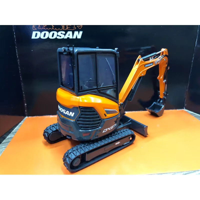 HYINUO Doosan DX27Z Raupenbagger Gabelstapler, technisches Fahrzeugmodell, Maßstab 1:25, Metall, ab 14 Jahren - Bild 1