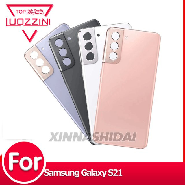 Samsung Galaxy S21 Akkudeckel Gehäuseabdeckung in Purple ohne Kameralinse - Bild 1