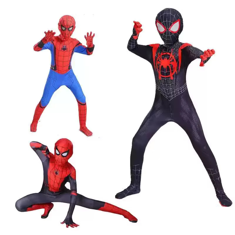 Hot Toys Miles Morales Ganzkörperanzug Cosplay-Kostüm, Schwarz, ab 14 Jahren - Bild 2