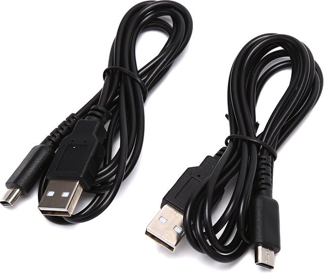 JETTING USB-A Ladekabel für Nintendo DS Lite, NDSL und DSL in Schwarz - Bild 1